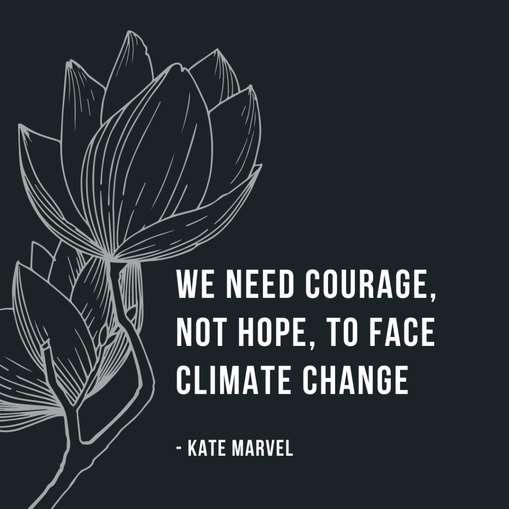 We Need Courage, Not Hope, to Face Climate Change by Kate Marvel